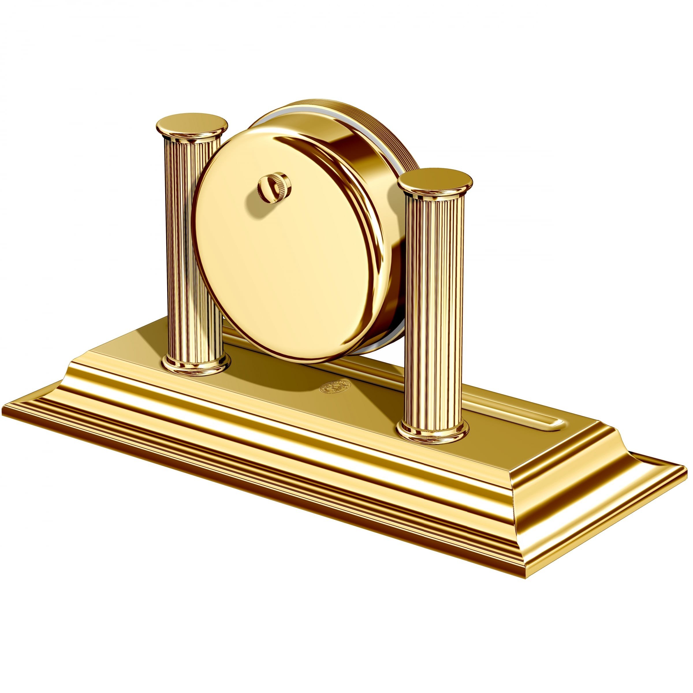 Parlak Gold Kalemlikli Masa Saati M-662L