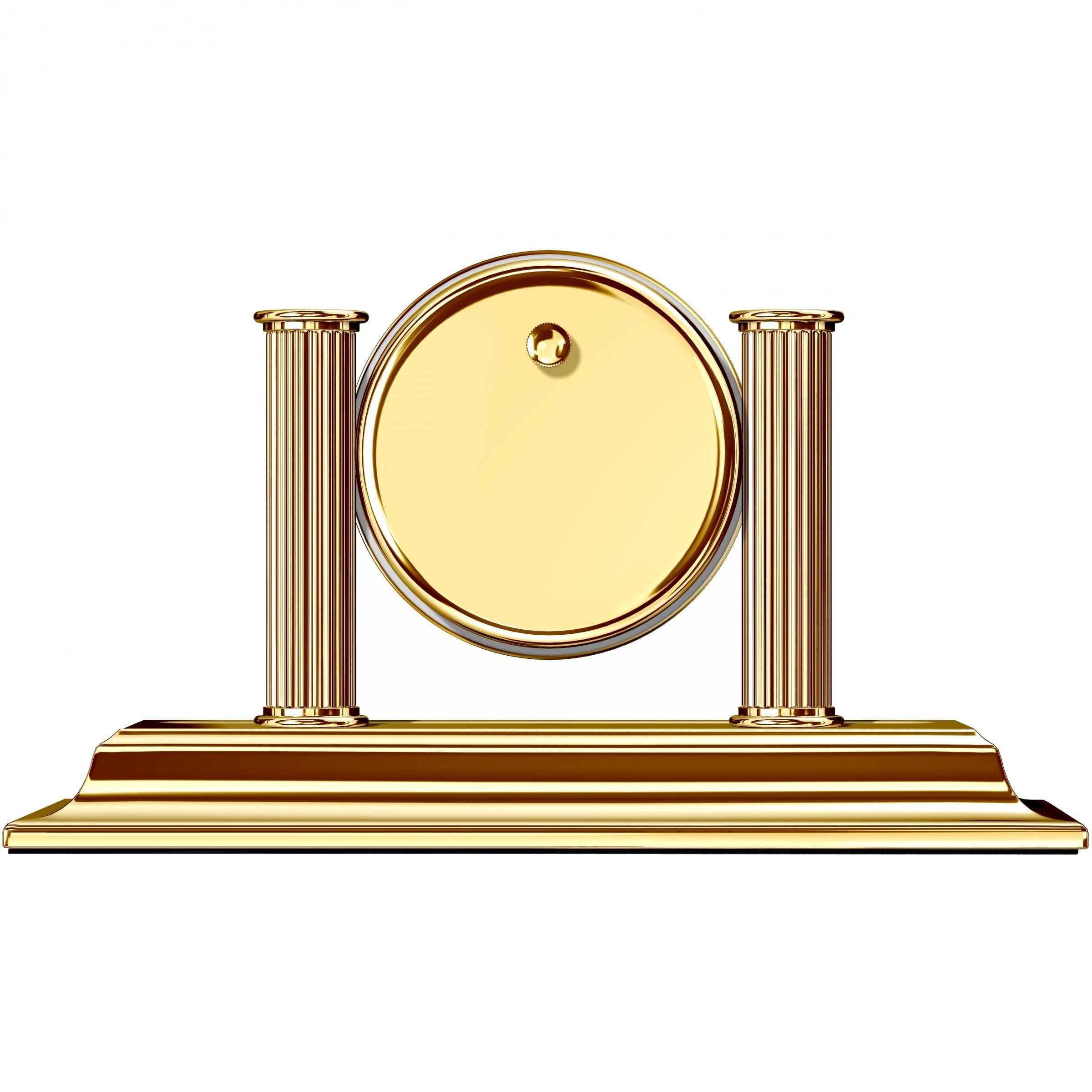 Parlak Gold Kalemlikli Masa Saati M-662L