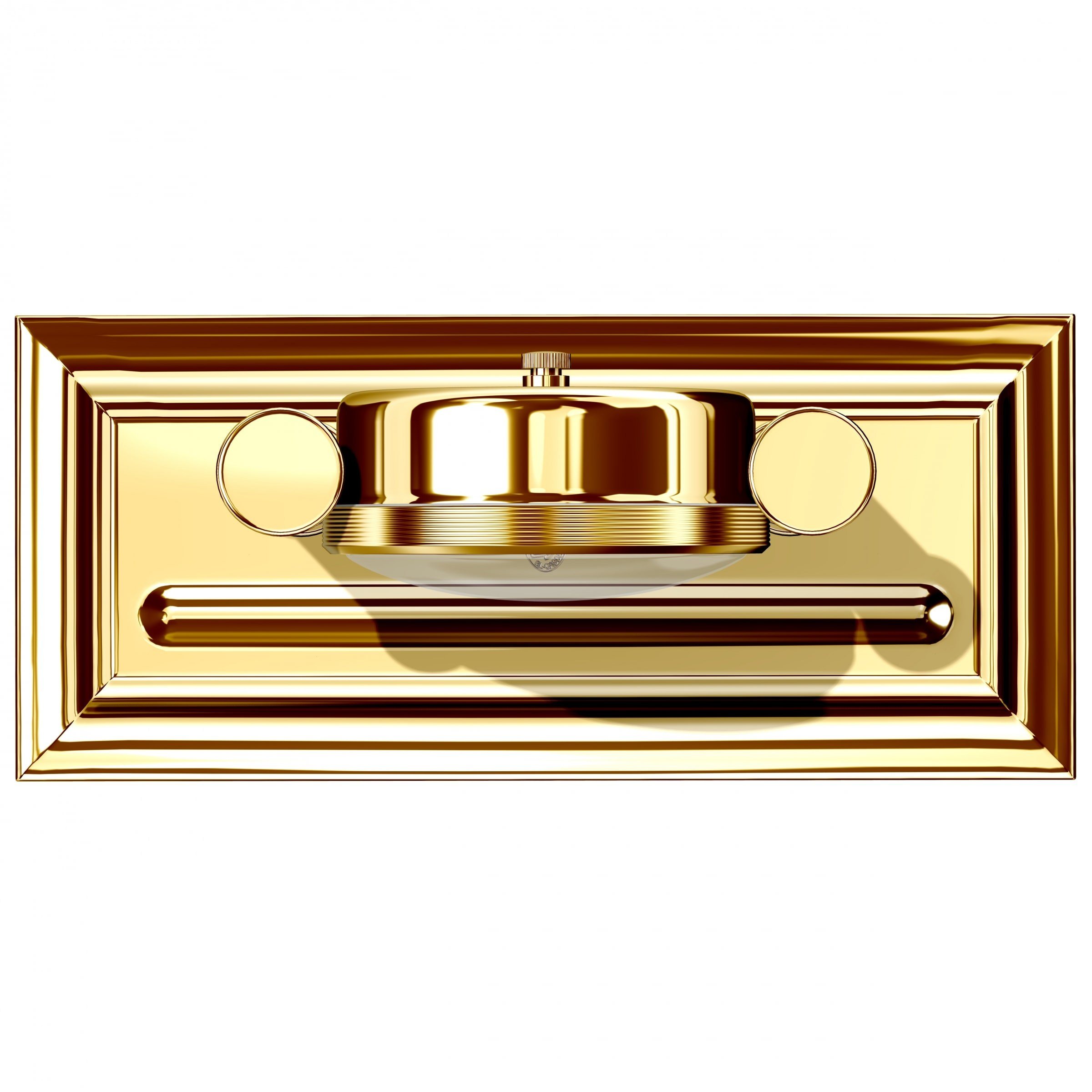 Parlak Gold Kalemlikli Masa Saati M-662L