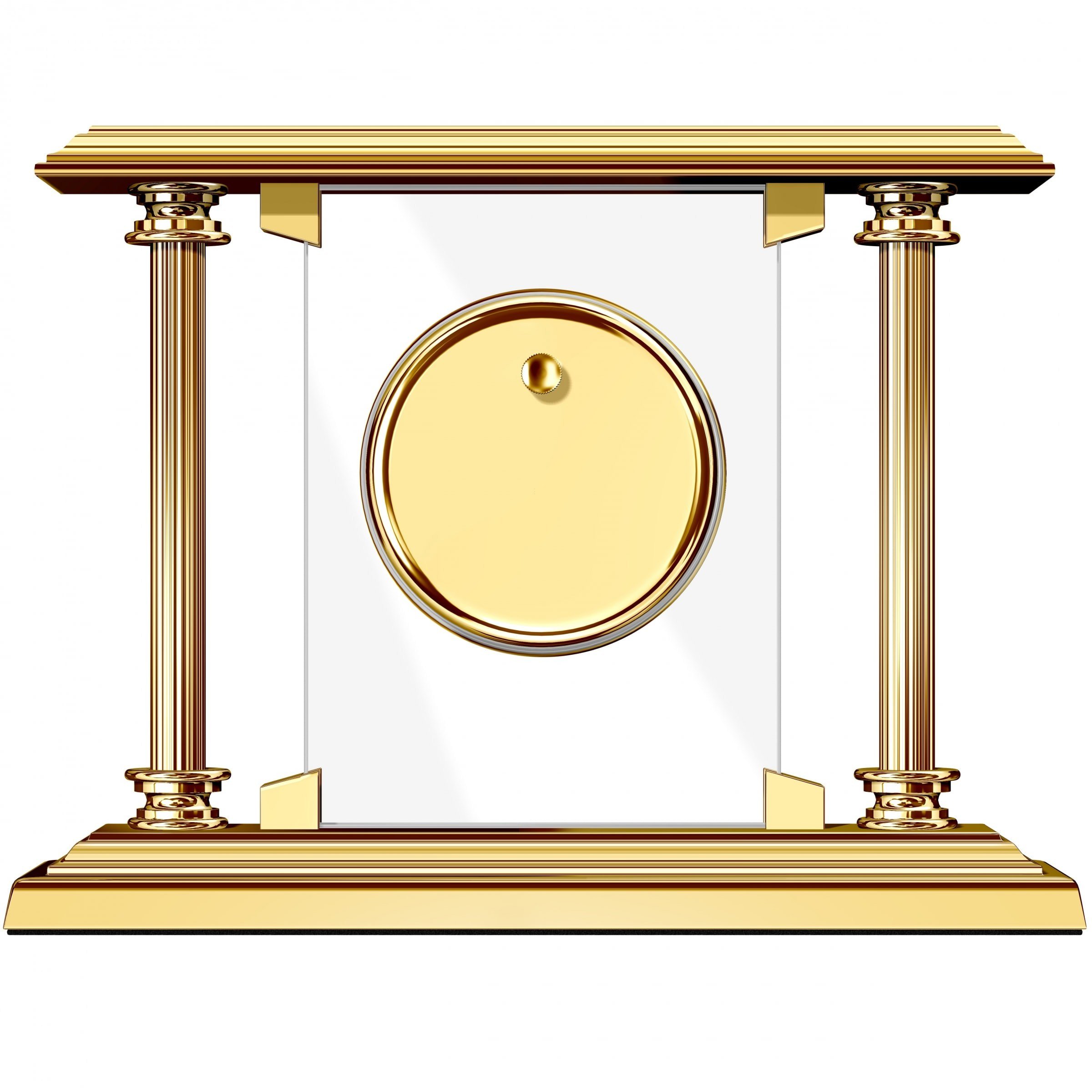 Parlak Gold Masa Saati M-663L