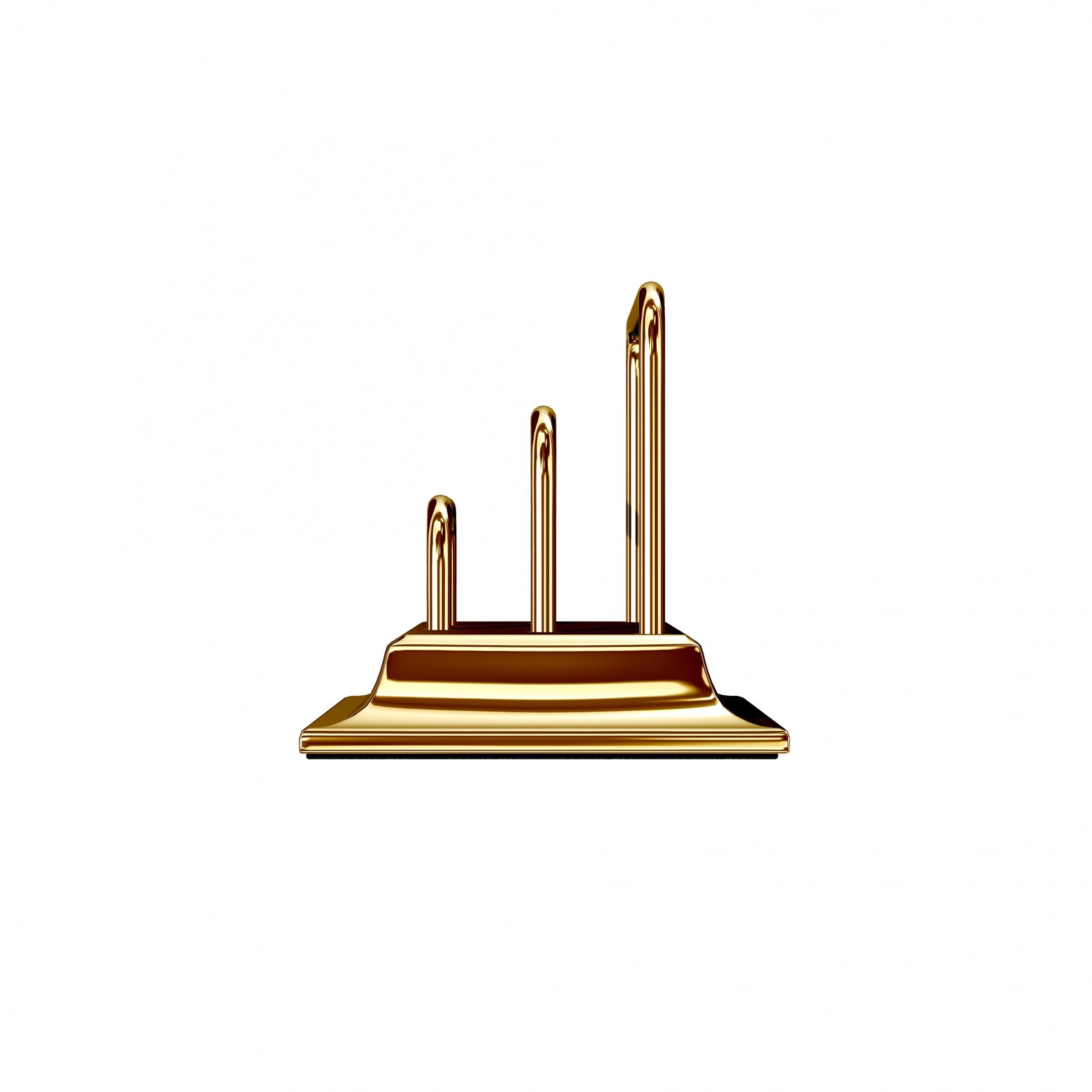 Parlak Gold Zarf Tutacağı M-672L