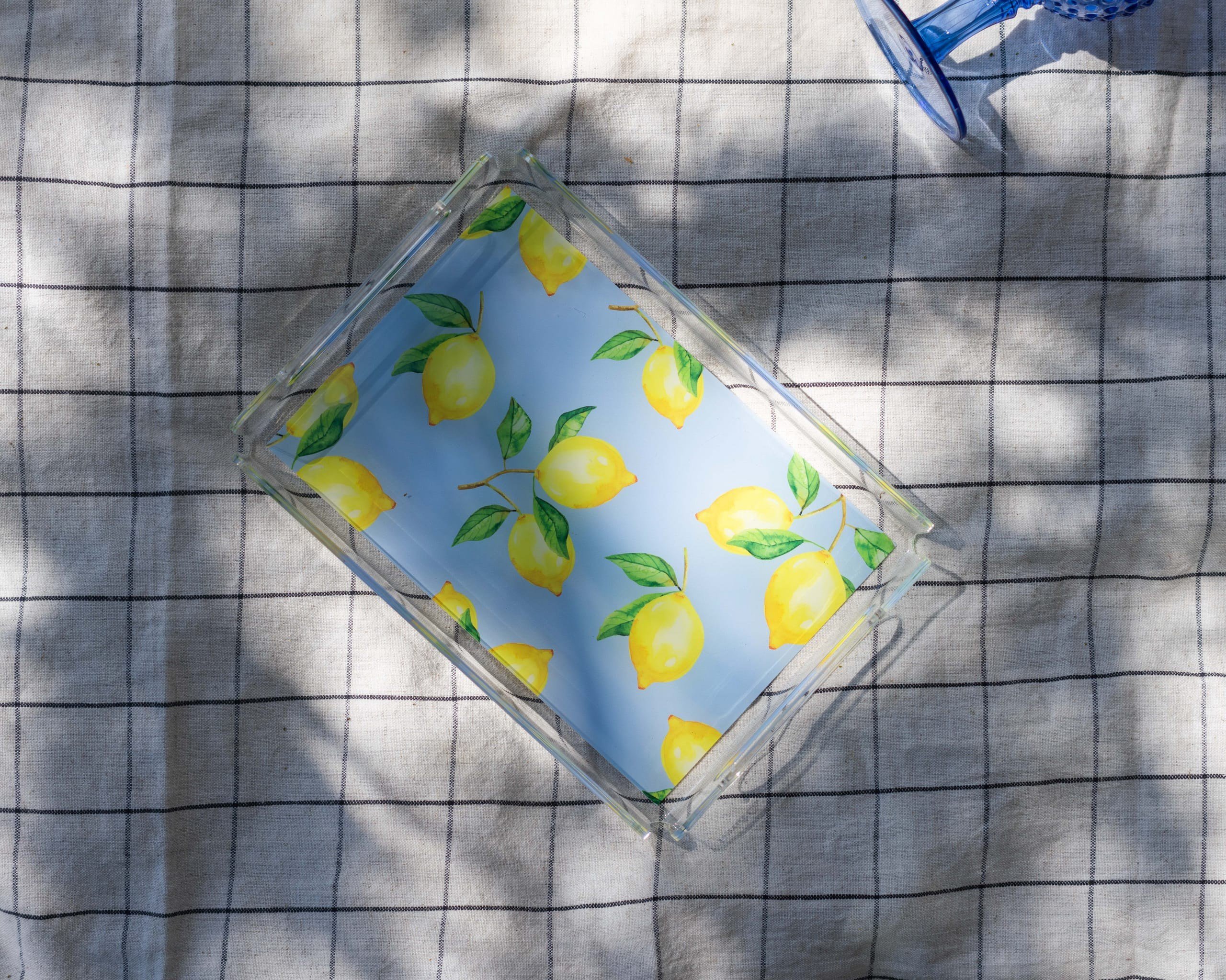 Sorbet Collection Lemon Twist Collection Küçük Boy Akrilik Tepsi