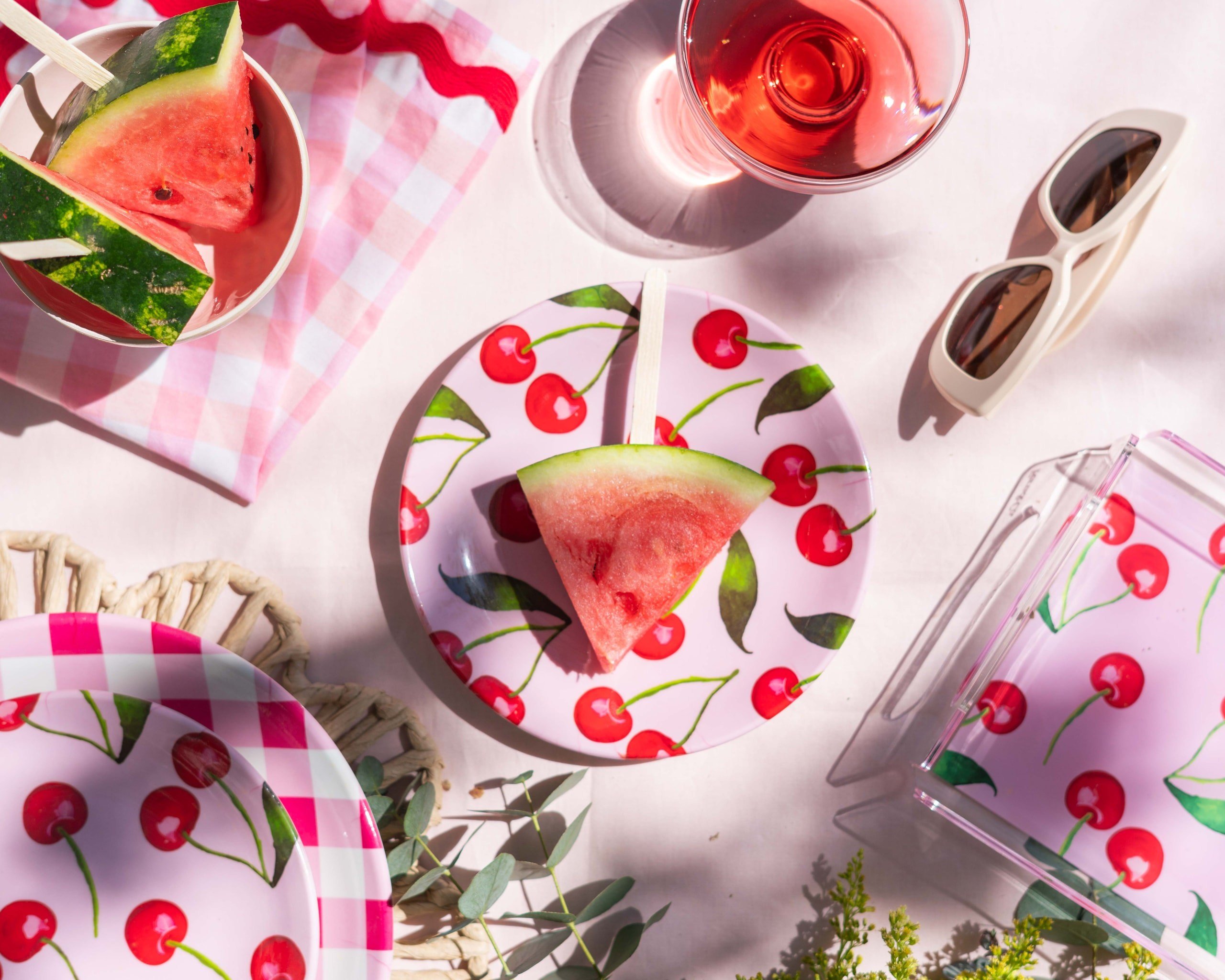 Sorbet Collection Sweet Cherry Melamin 4'lü Küçük Tabak Seti