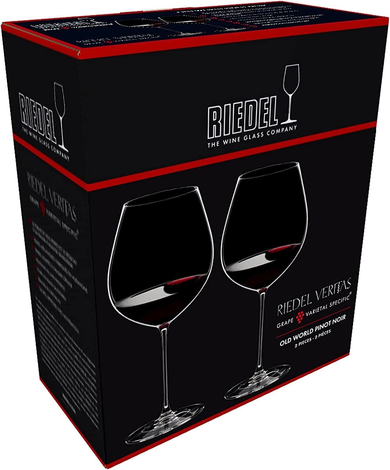 Veritas Old World Pinot Noir 2'li Kırmızı Şarap Kadehi Seti 6449/07