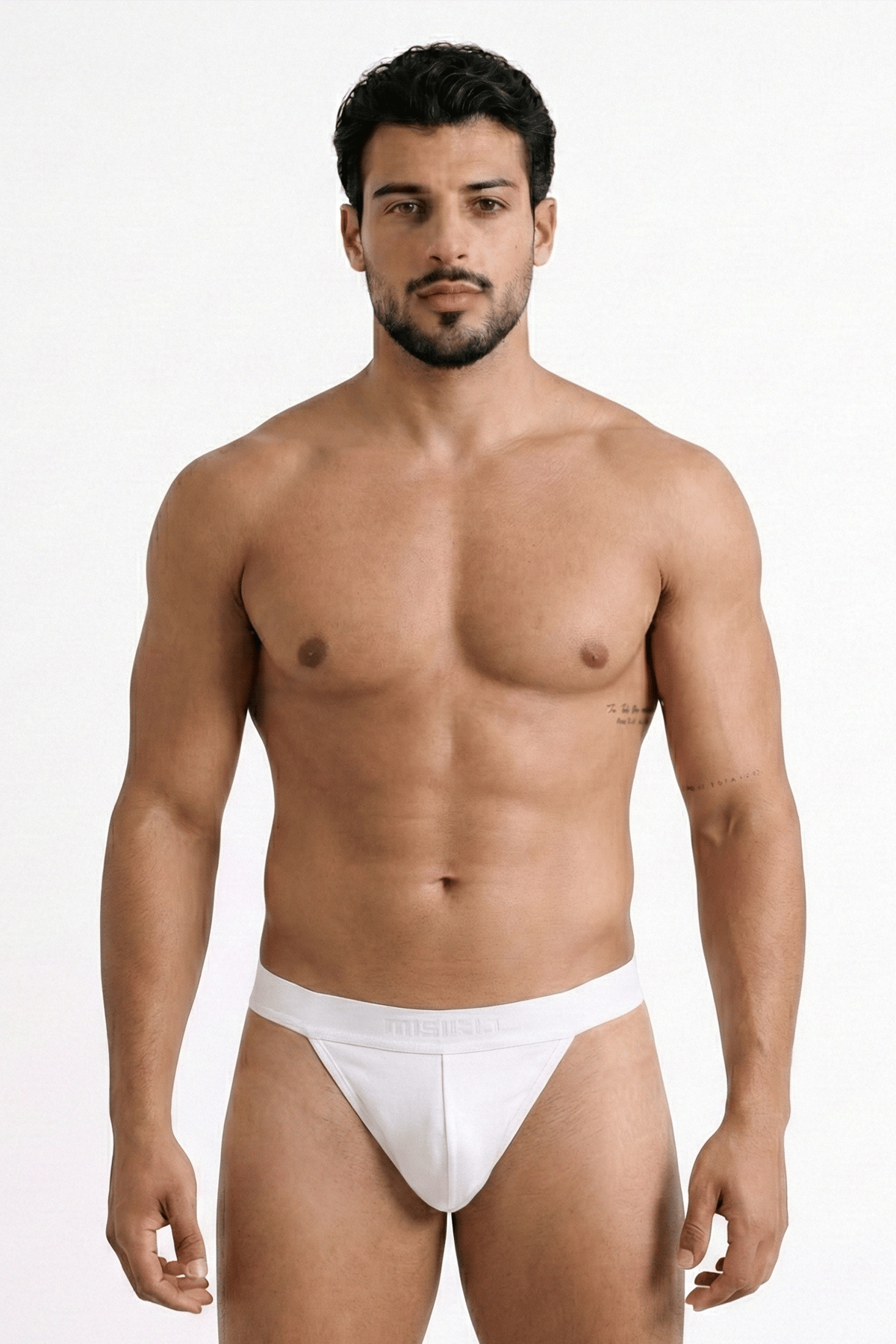 Erkek Modal Slim Fit Tanga Beyaz