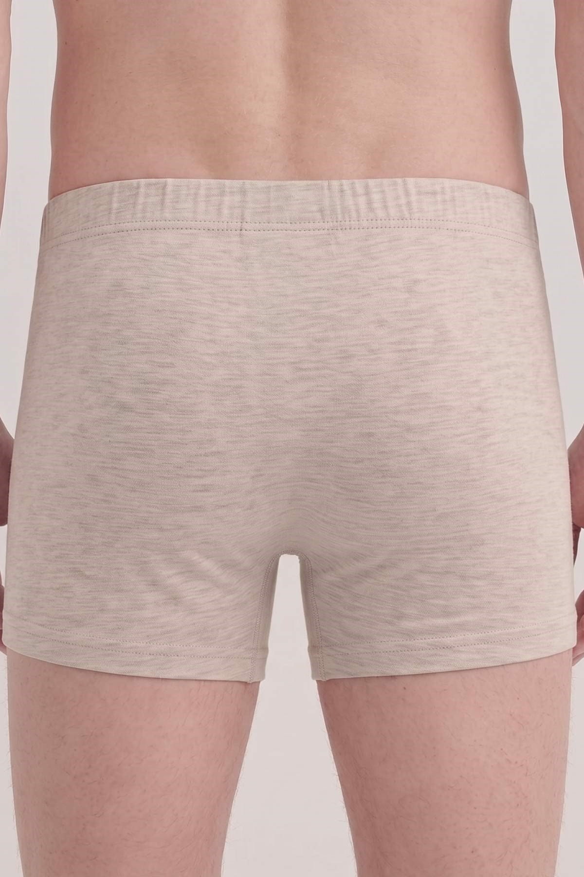Mısırlı Erkek Gümüş Kısa Boxer Gri Melanj