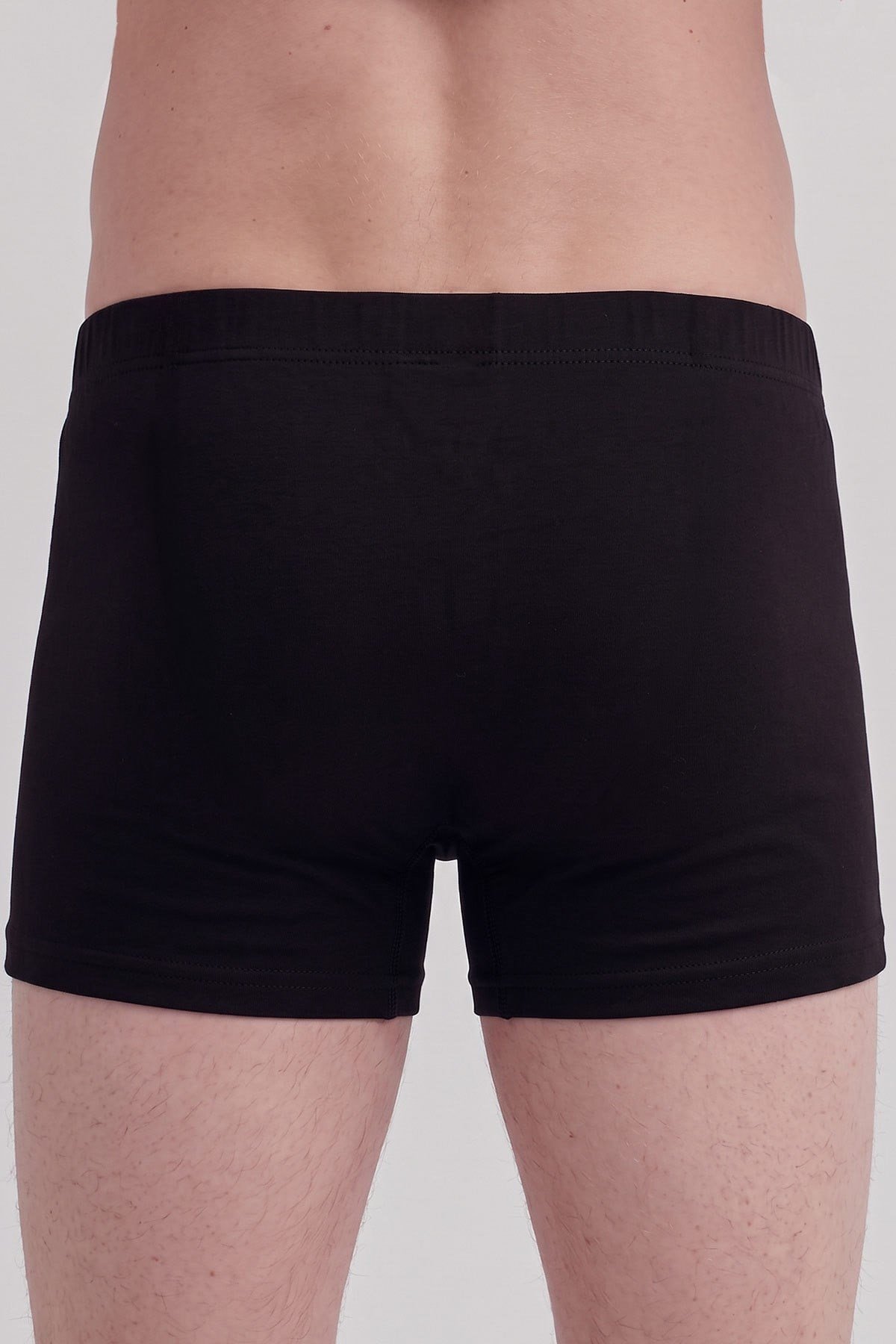 Mısırlı Erkek Gümüş Kısa Boxer Siyah