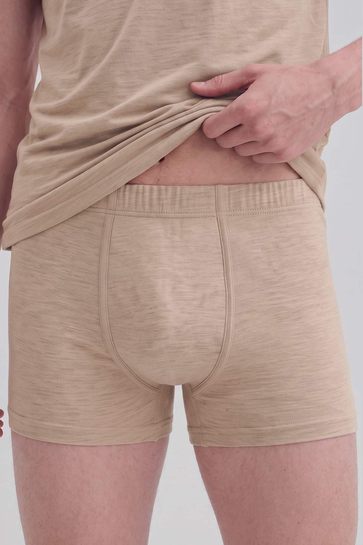 Mısırlı Erkek Gümüş Kısa Boxer Ten