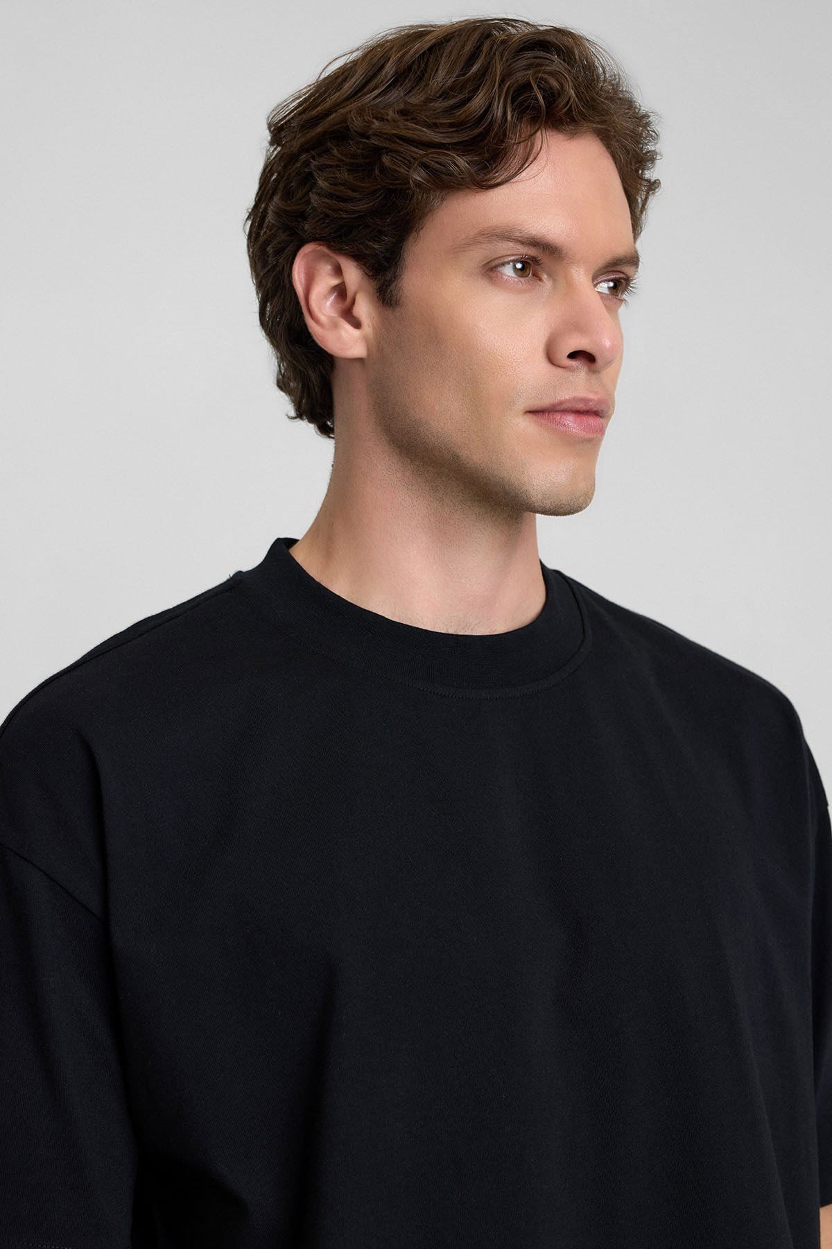 Mısırlı Erkek Oversize T-Shirt Siyah