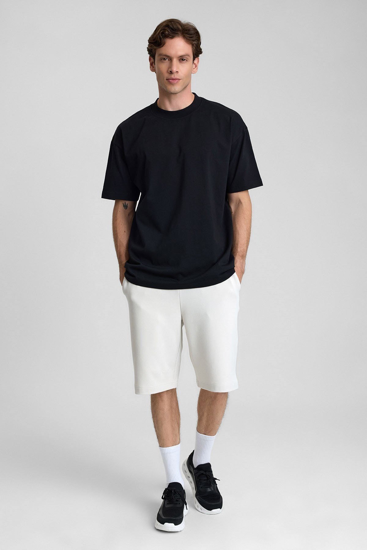 Mısırlı Erkek Oversize T-Shirt Siyah