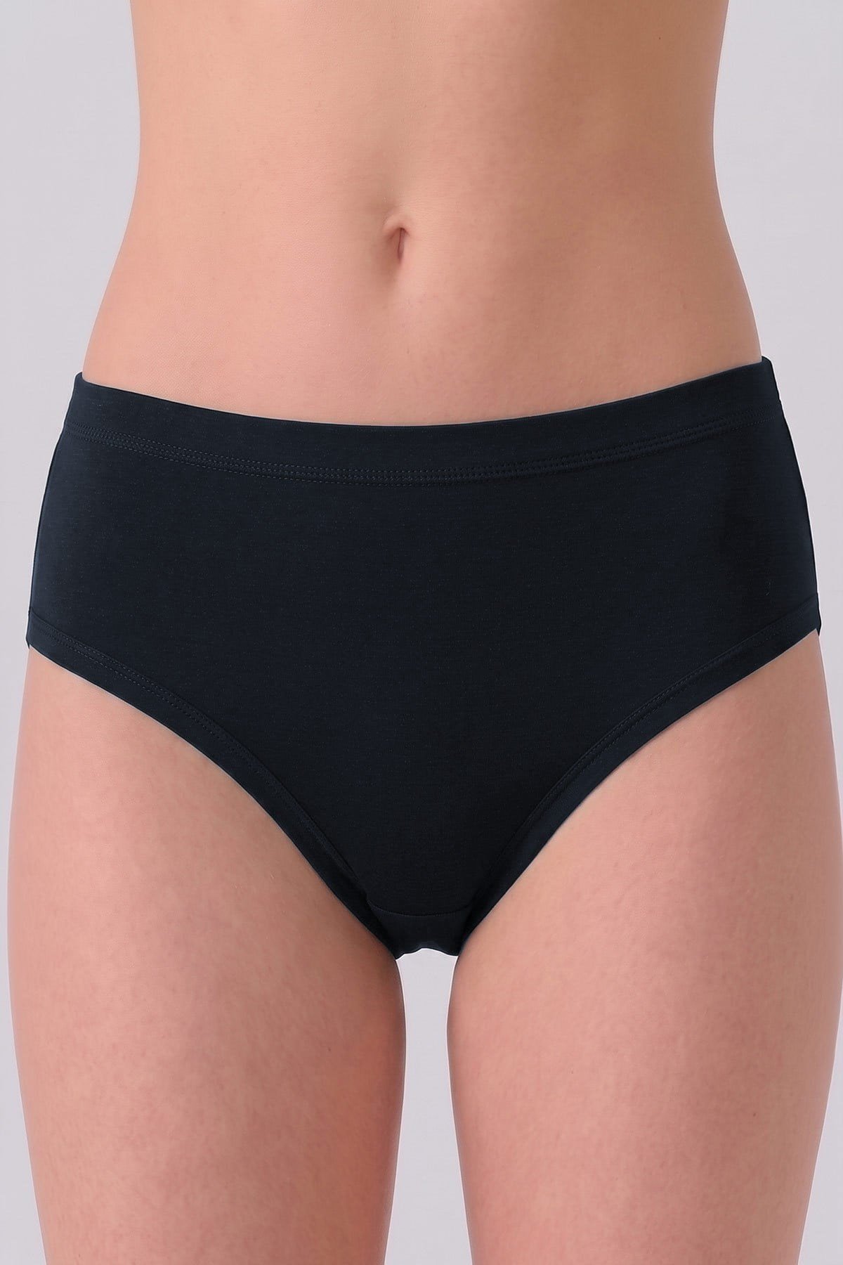 Mısırlı Kadın Gümüş Brief Slip Lacivert