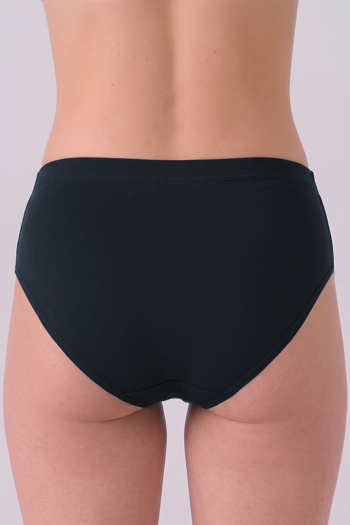 Mısırlı Kadın Gümüş Brief Slip Lacivert