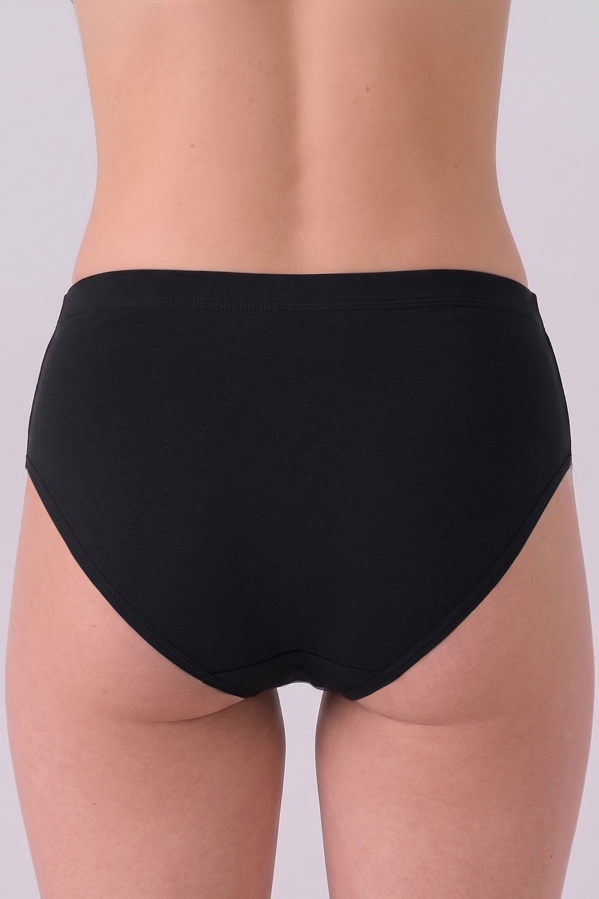 Mısırlı Kadın Gümüş Brief Slip Siyah