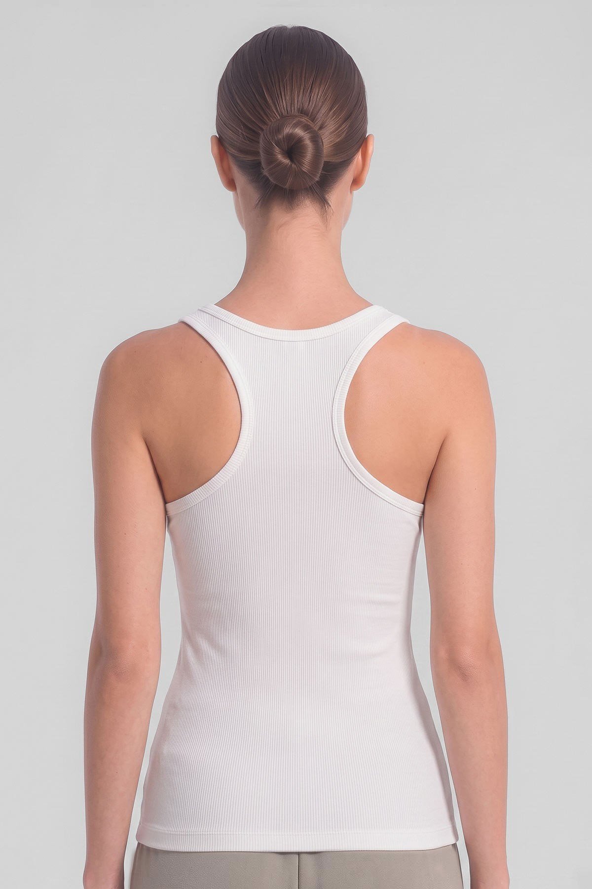 Mısırlı Kadın Kaşkorse Sporcu T-Shirt Beyaz