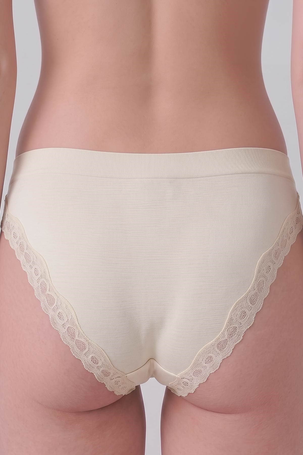 Mısırlı Kadın Modal Seamless Brief Slip Ekru