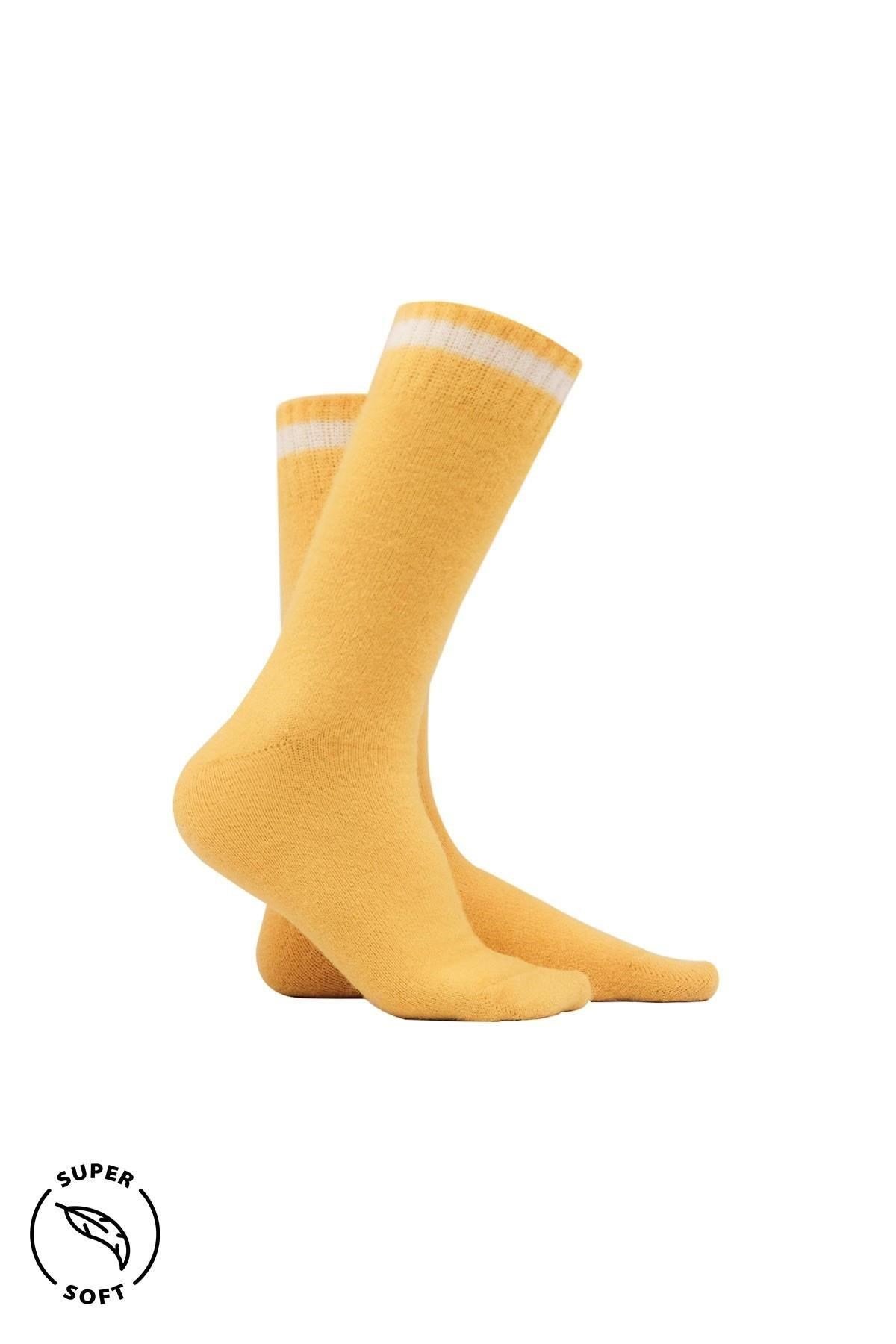 Mısırlı Kadın Soft Peluş Termal 6 Çift Kutulu Soket Çorap Çok Renkli