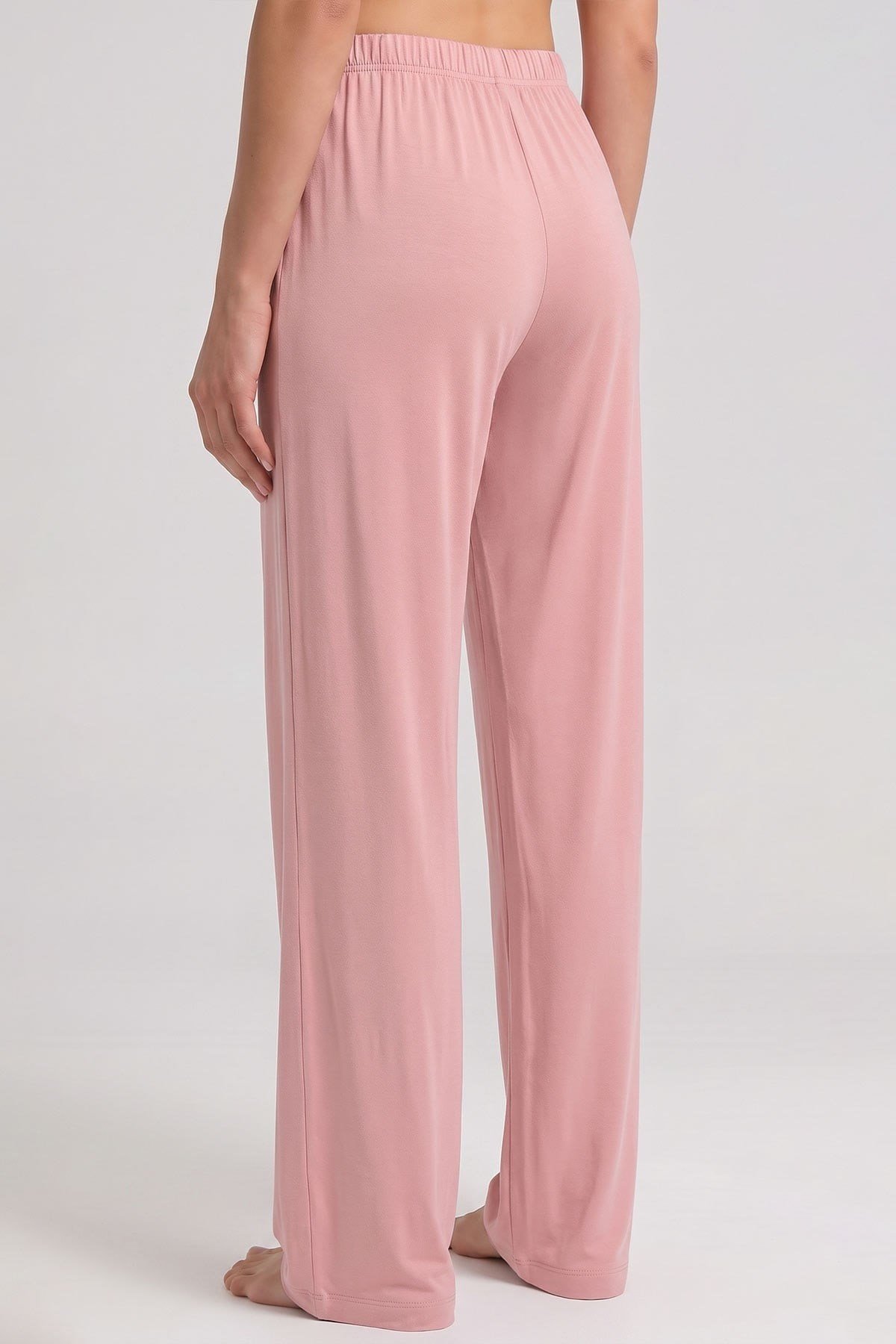 Mısırlı Kadın Viskon Alt Pijama Pembe
