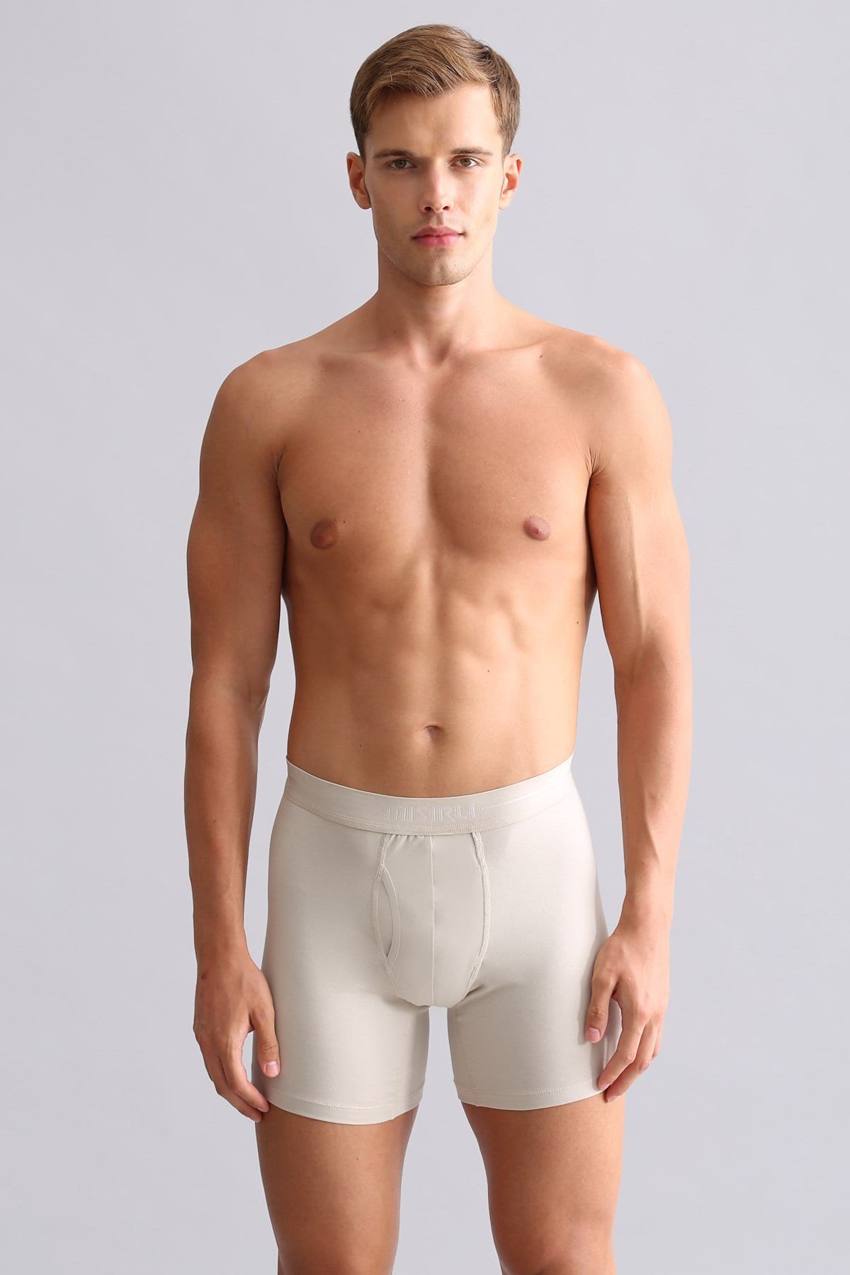 Mısırlı ORGANIC Pamuklu SPARTACUS PLUS PERFORMANCE Long Boxer Toprak Bej