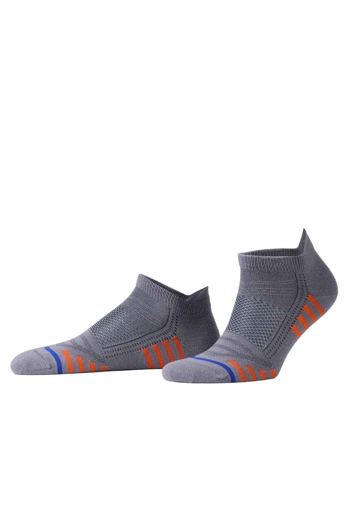 Mısırlı Unisex BAMBU HIGH PERFORMANCE Atletik 6 Çift Patik Çorap Çok Renkli