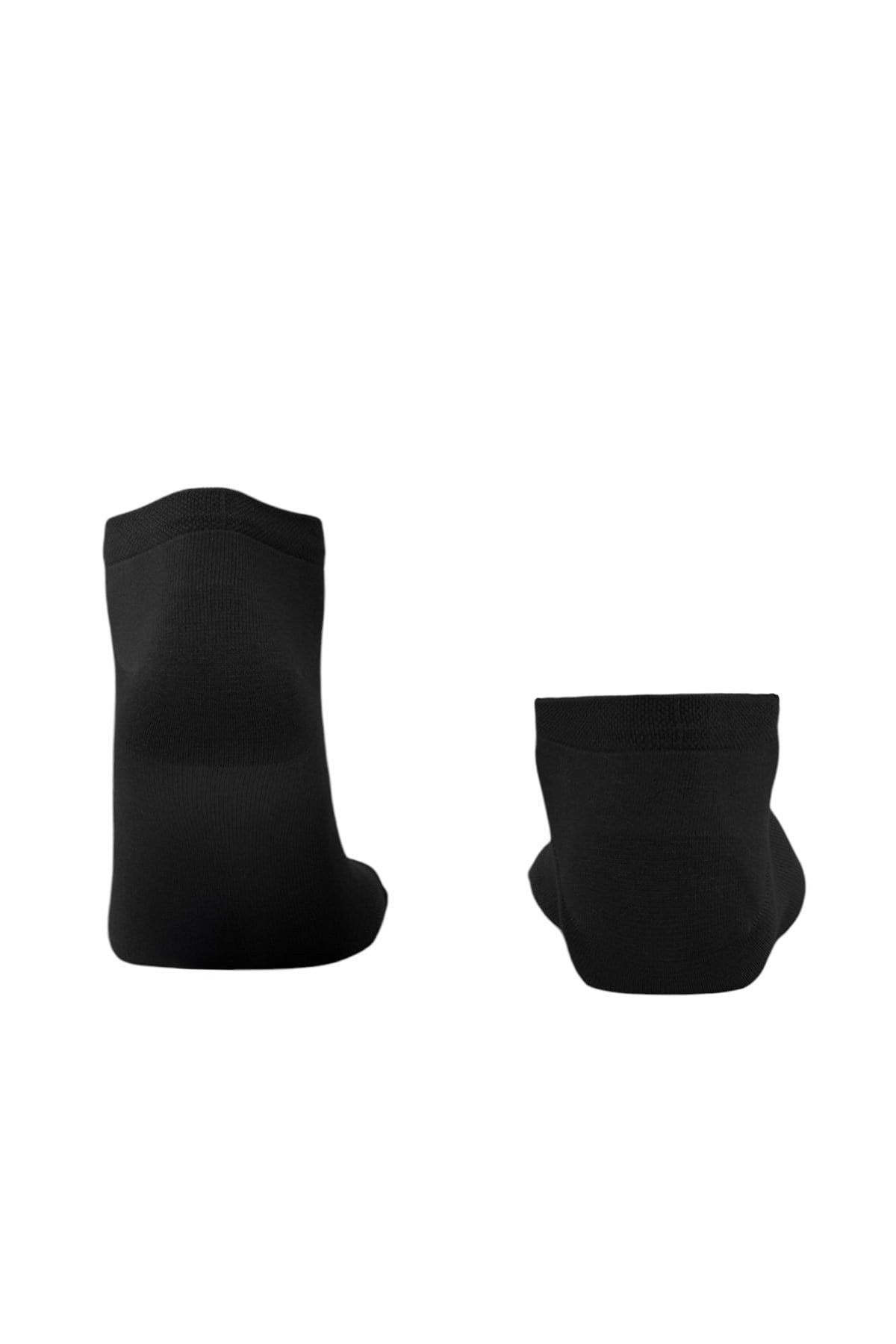 Mısırlı Unisex Modal By Tencel & YÜN Karışımlı 6 Çift Patik Çorap Siyah
