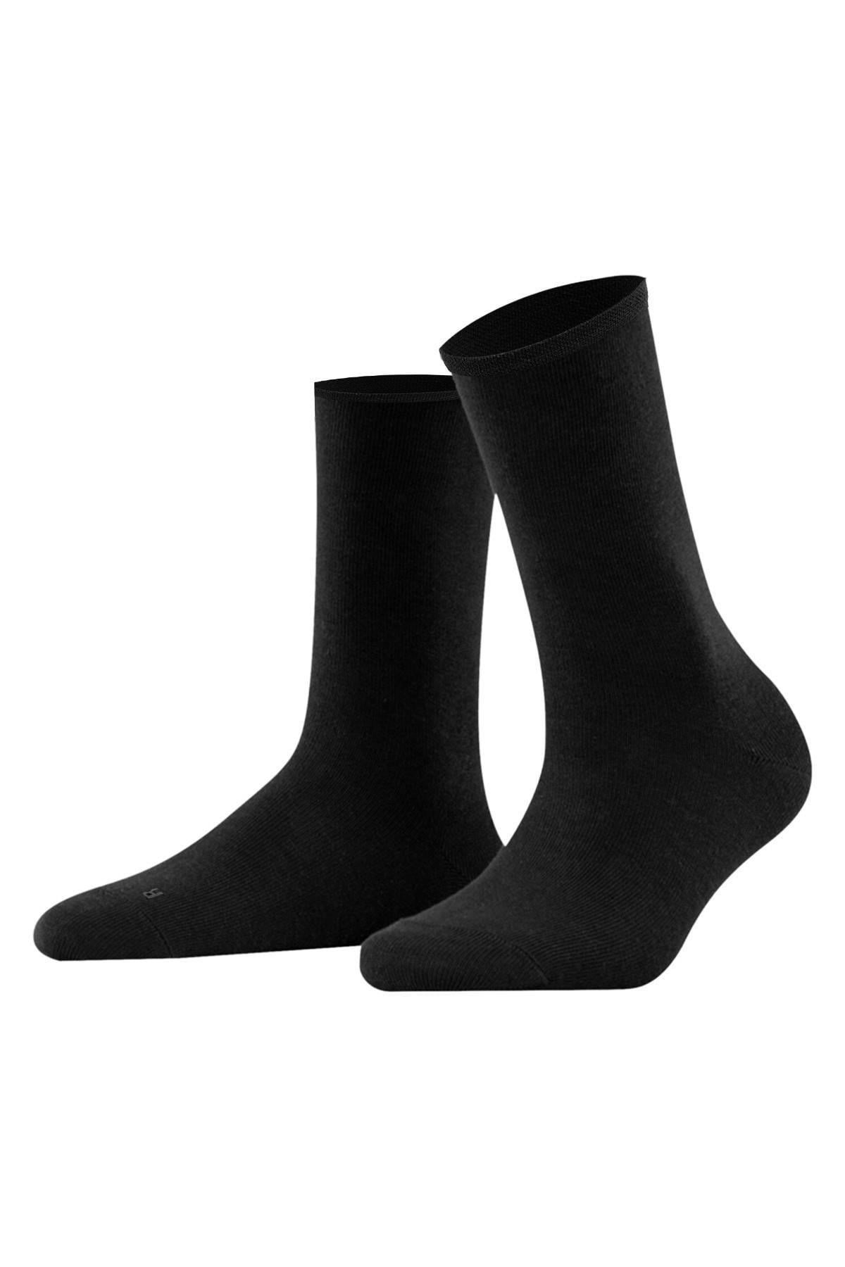 Modal By TENCEL Kadın Kutulu 6 Çift Soket Çorap Siyah