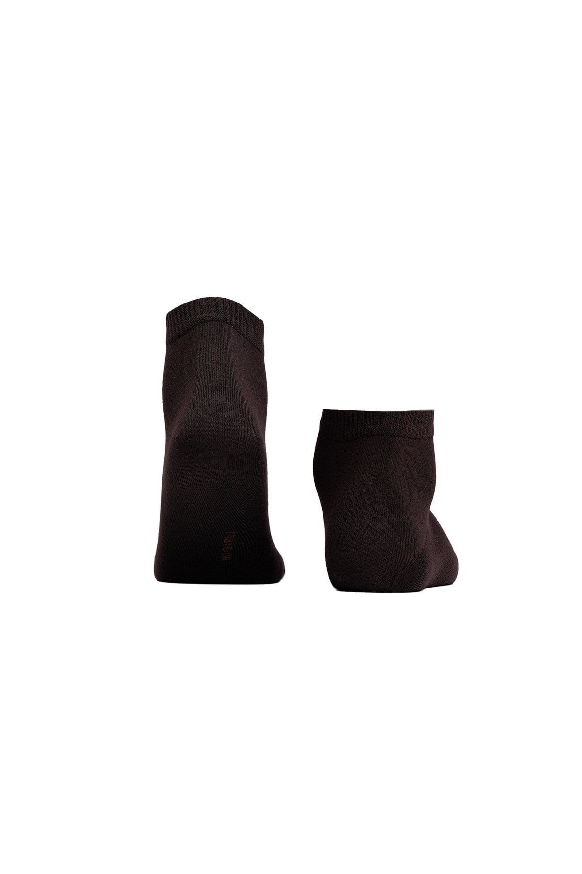 Unisex Bambu Diyabetik Sneaker Çorap Kahverengi