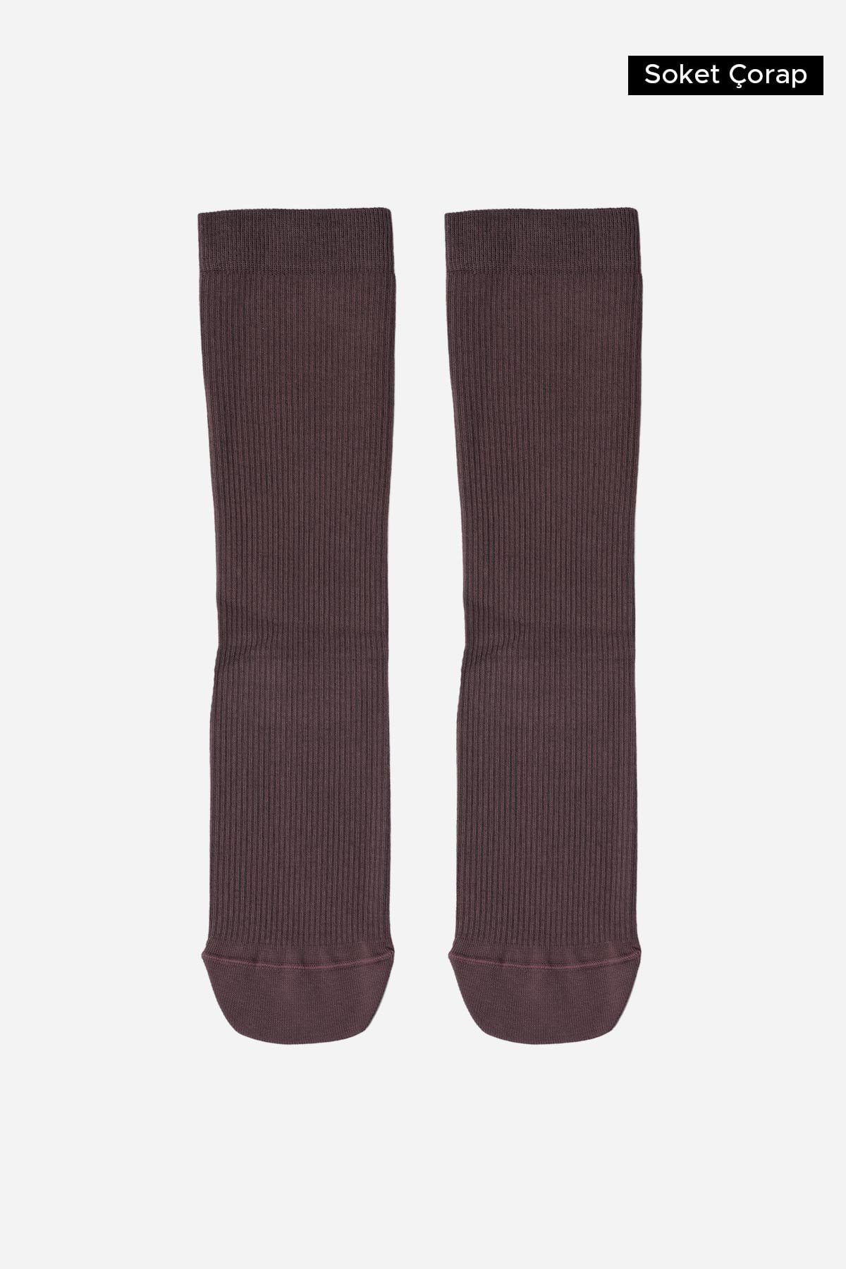 Unisex Organik Pamuk Özel Sıkılaştırıcı Teknolojiyle Uçuş Ve Pilot Soket Çorap Lavender