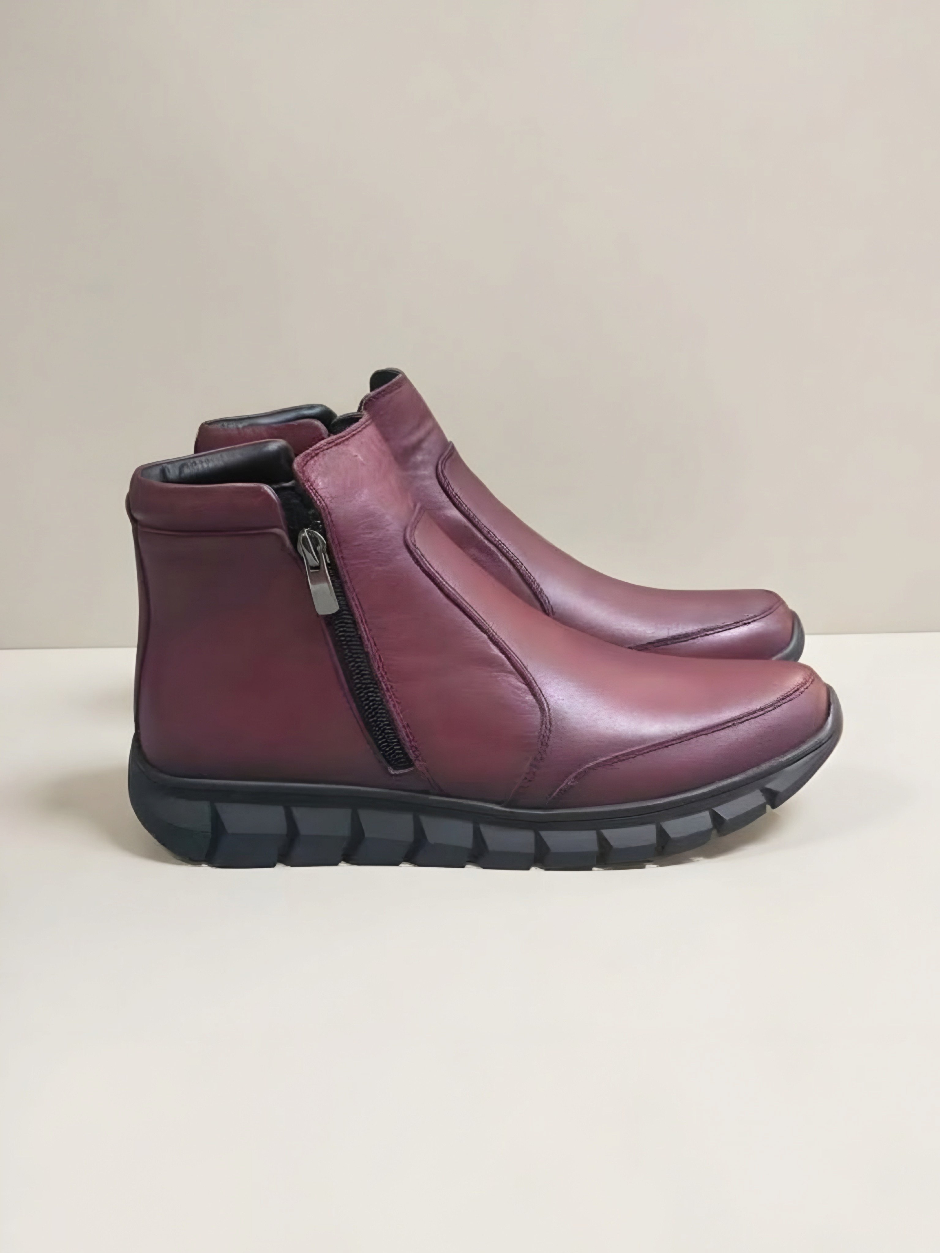 CEYO 0437 Kadın Kışlık Bot Bordo