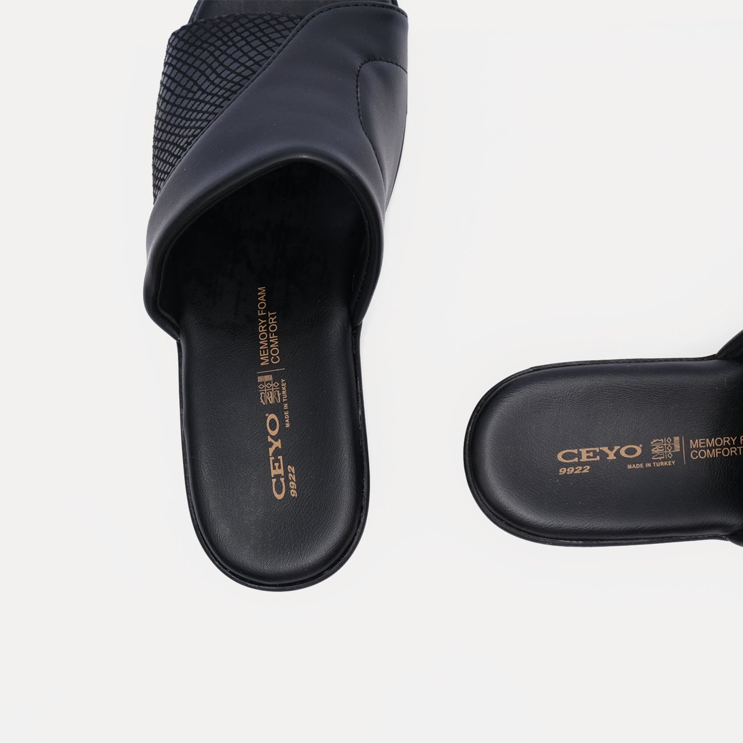 CEYO 9922-18 Kadın Terlik Siyah