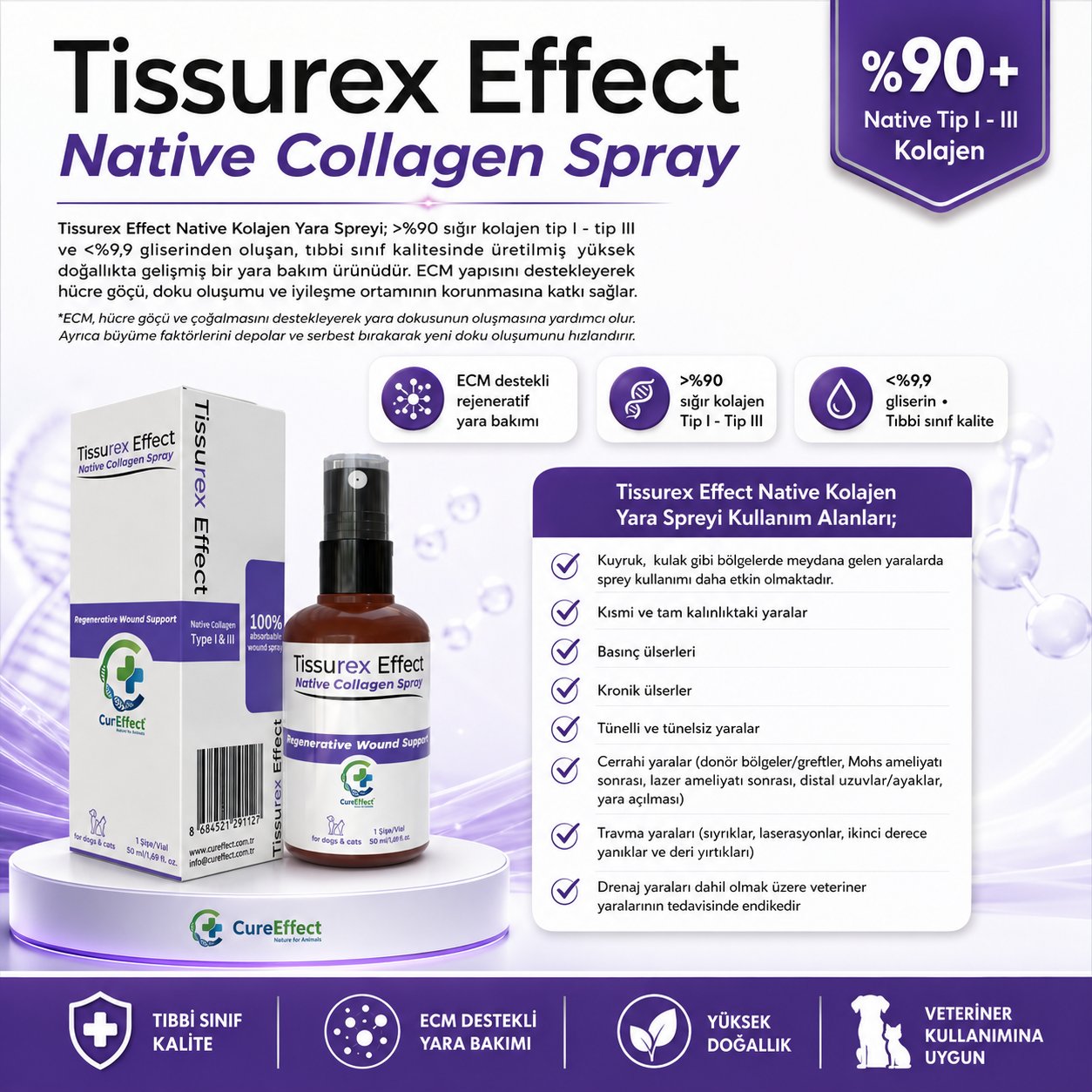 Tissurex Effect Yara Spreyi 50 ml
