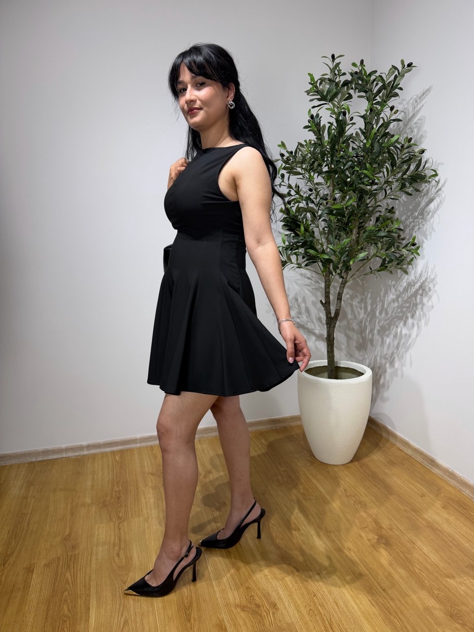 Siyah Mini Elbise