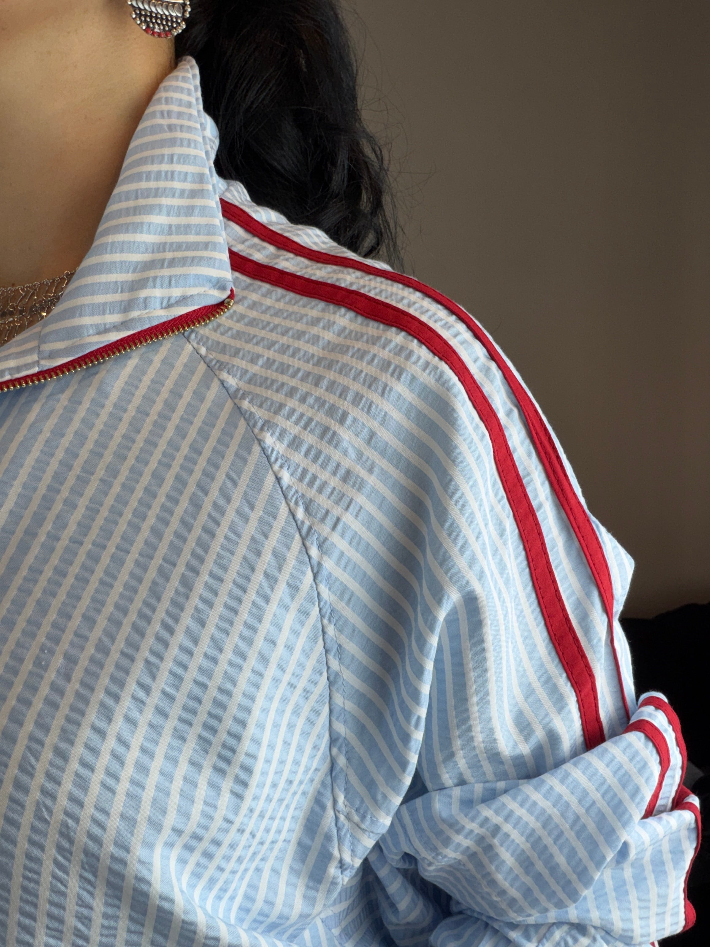TWST Model Şerit Detaylı Beli Lastikli Eşofman Takımı-Mavi