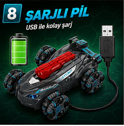 1080P Kameralı 4x4 Akrobat RC Araba