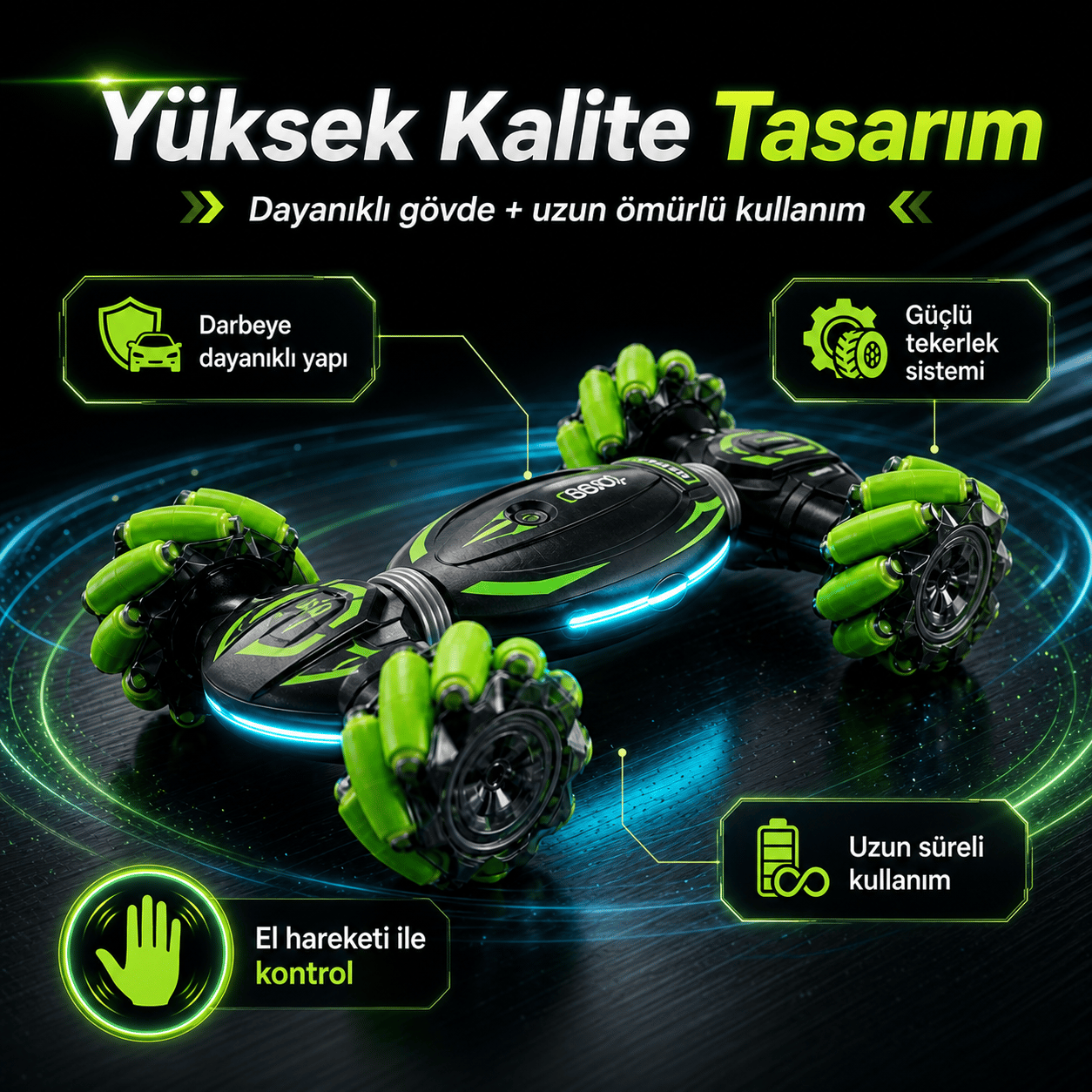 360 Derece Dönen RC Araba