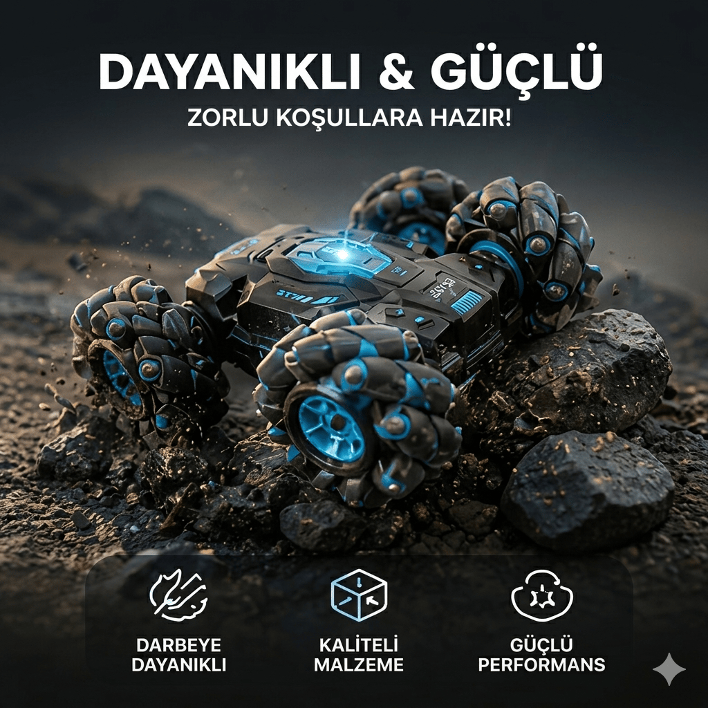 360 Derece Dönen Stunt RC Araba
