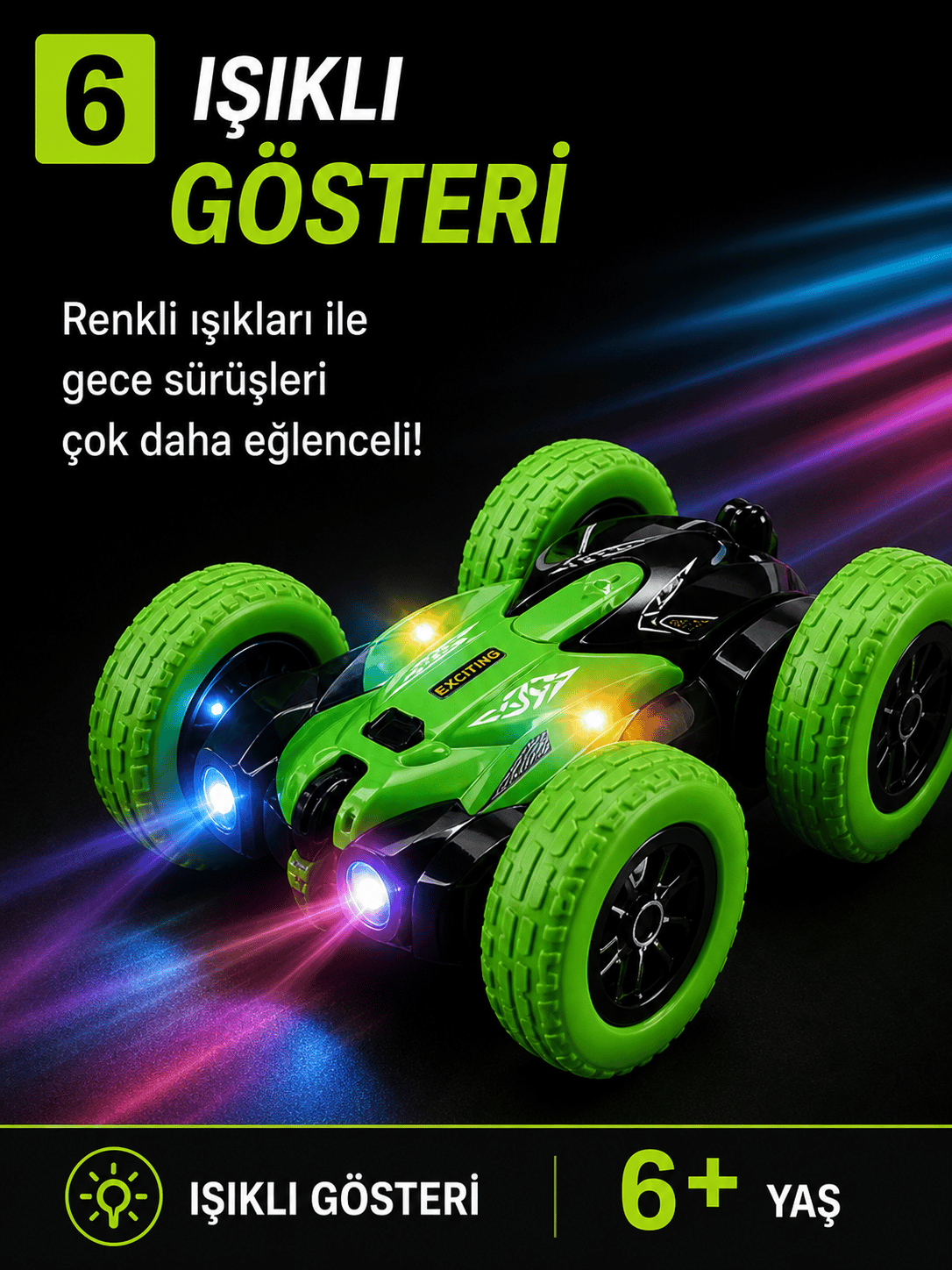 4 Teker Akrobat RC Araba