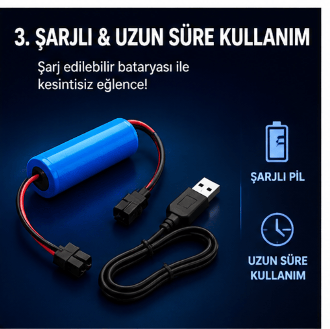 4x4 Şarjlı Işıklı RC Araba