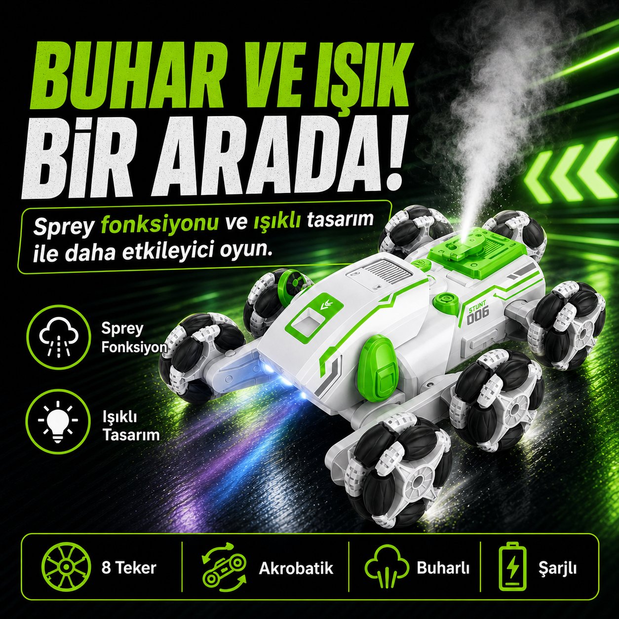 Buharlı Robot Köpek Araba