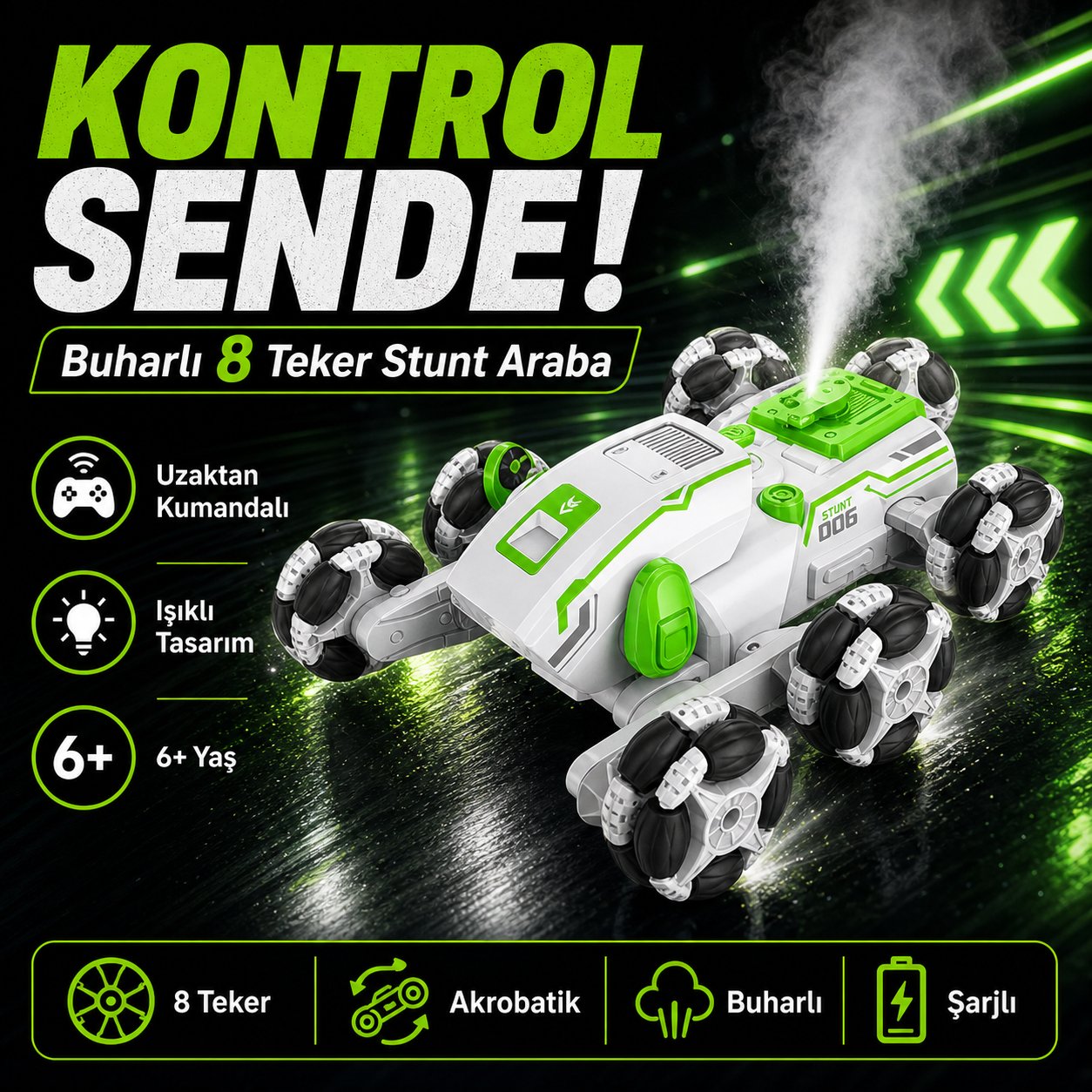 Buharlı Robot Köpek Araba