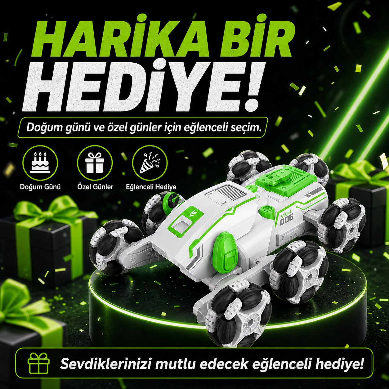 Buharlı Robot Köpek Araba