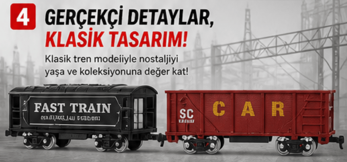 Kutulu Classic Model Tren Set 23 Parça