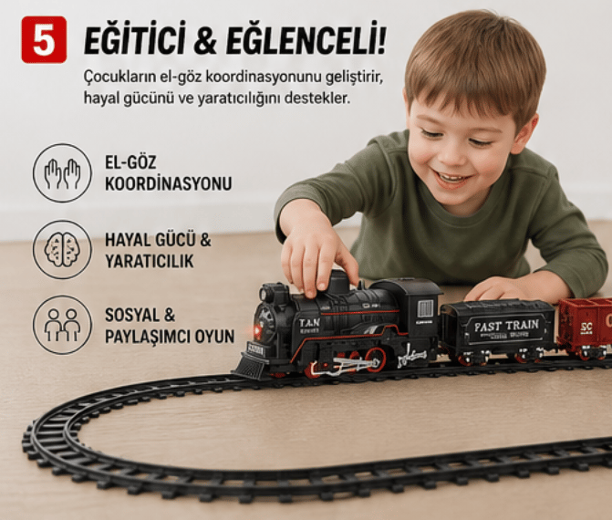 Kutulu Classic Model Tren Set 23 Parça