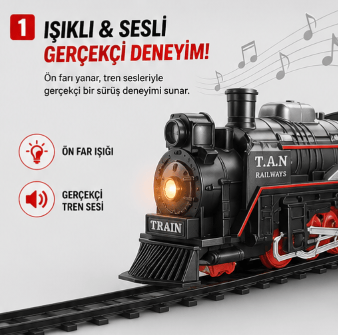 Kutulu Classic Model Tren Set 23 Parça
