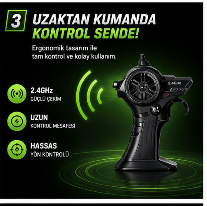 Uzaktan Kumandalı Şarjlı Yüksek Hızlı Off Road Araba