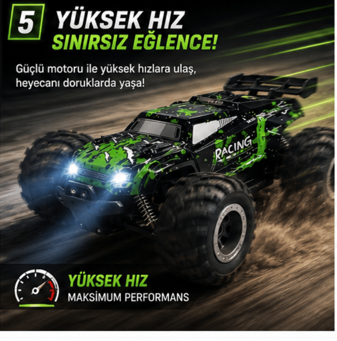 Uzaktan Kumandalı Şarjlı Yüksek Hızlı Off Road Araba