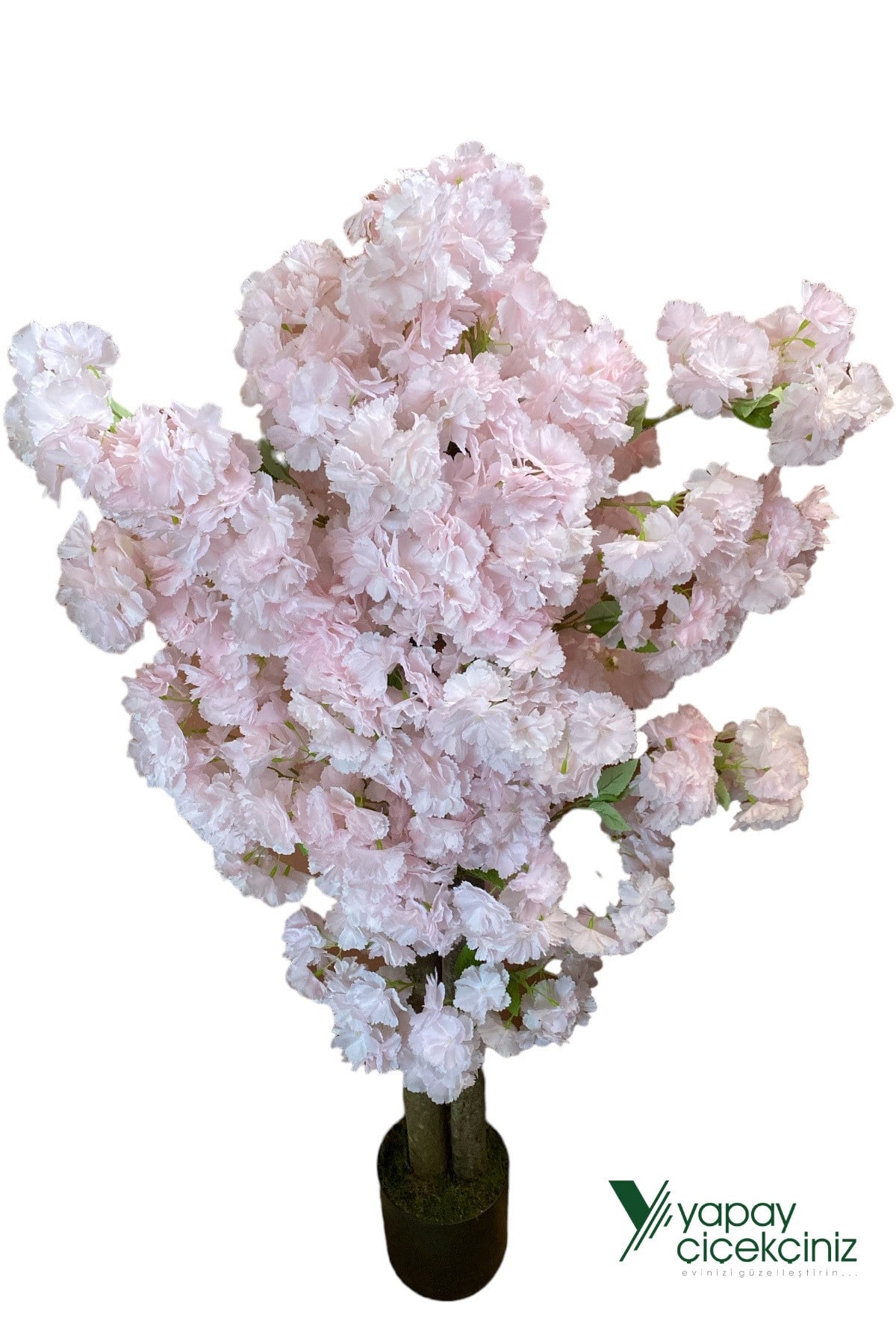 120 CM LÜKS YAPAY BAHARDALI AĞACI TOZ PEMBE