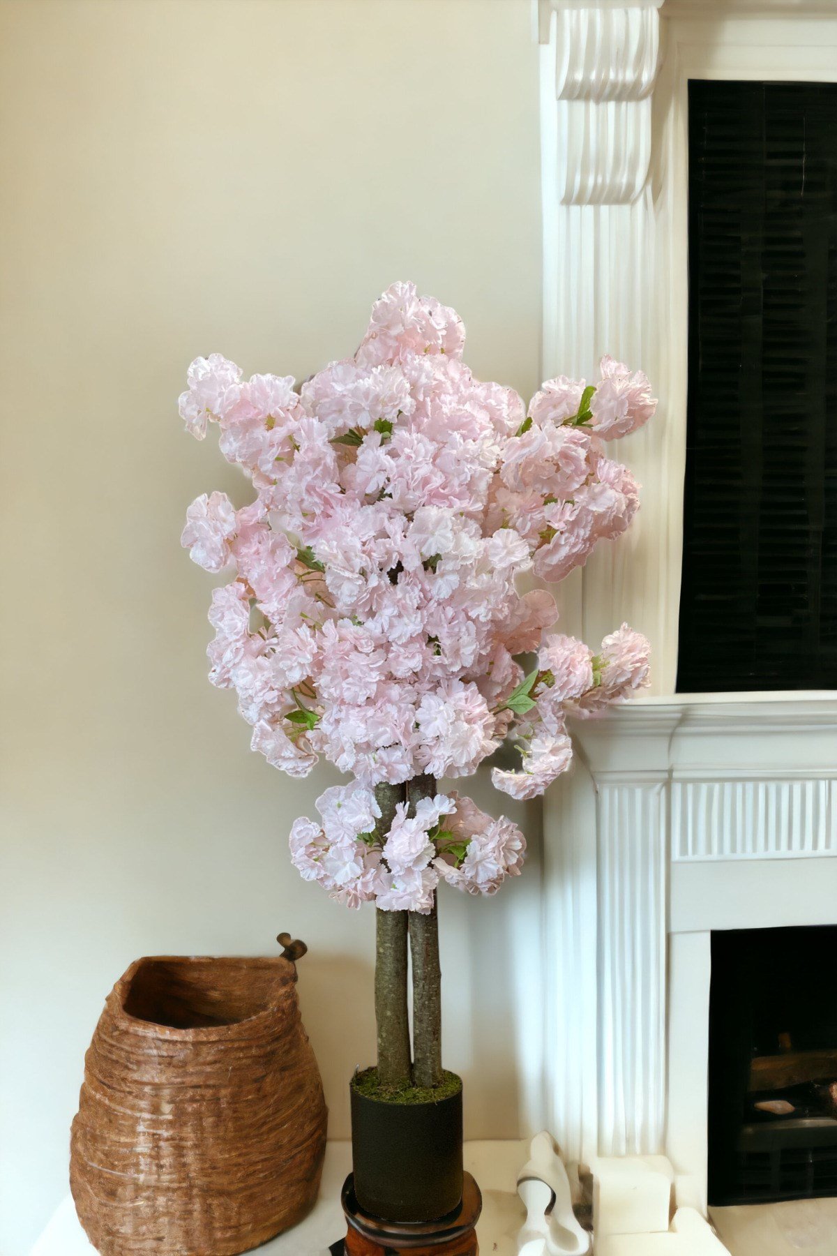 120 CM LÜKS YAPAY BAHARDALI AĞACI TOZ PEMBE