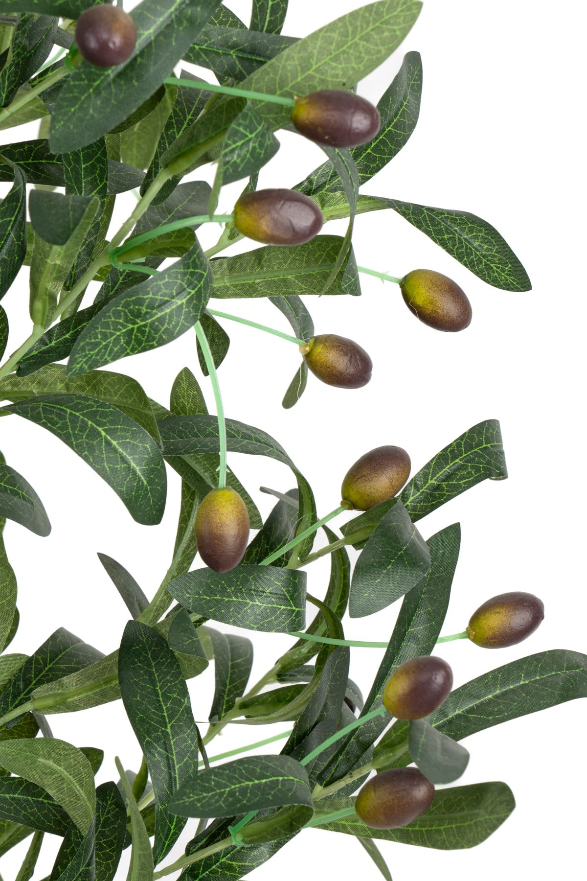Siyah Renkli Saksı Gerçek Gövdeli 150 cm Yapay Zeytin Ağacı
