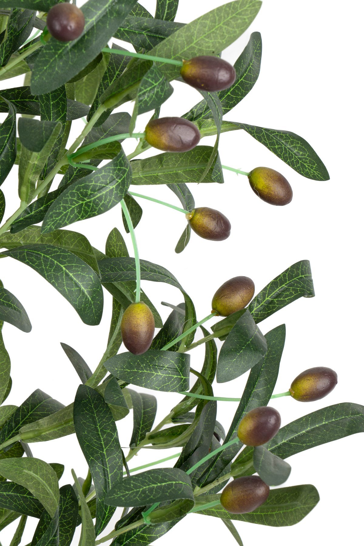 Siyah Renkli Saksı Gerçek Gövdeli 150 cm Yapay Zeytin Ağacı