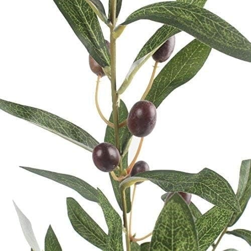 Yapay Zeytin Dalı Dekoratif 95 cm 6 Zeytinli